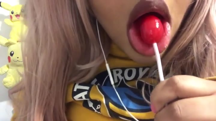 Watch ASMR Pika Patreon Banana Lollipop Video