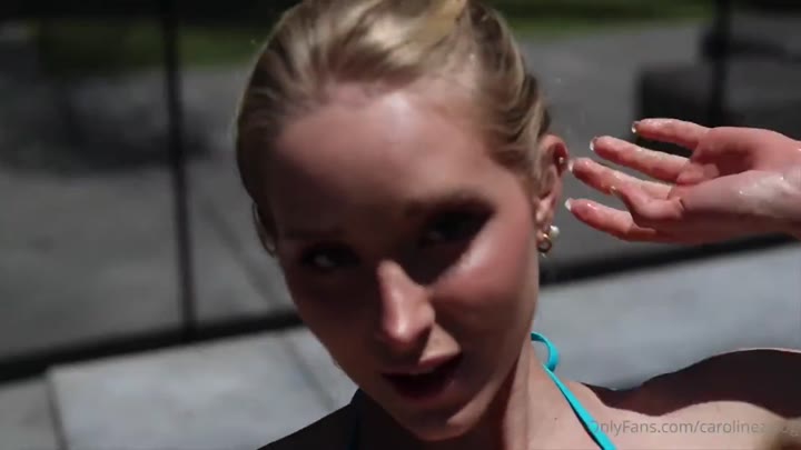 Watch Caroline Zalog’s Wet POV Video Leaked