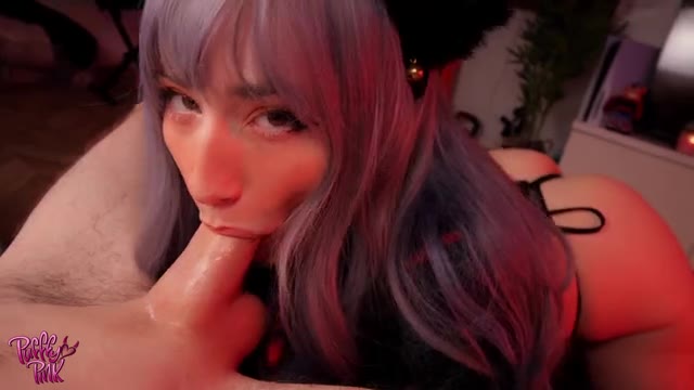 Watch PufffyPink – Seductive Catgirl Gives Head