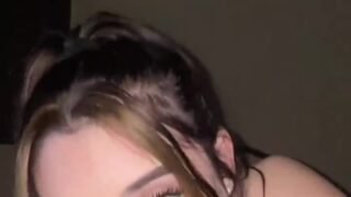 Mackenzie Jones beautiful face pov blowjob