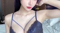 Watch Haneame Asian babe Exposed her Curvy Tits in Blue Lingerie Video