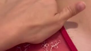 Battistivenere Aka Venere Battisti Rubbing Her Pussy In Lingrie Red Panty Onlyfans