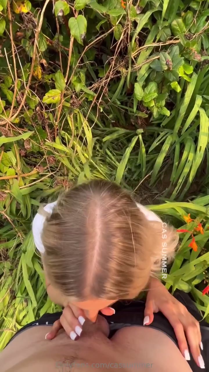 Watch Cas Summer POV Sneaky Sex In The Jungle