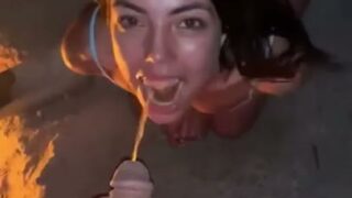 Lovin rach Taking Piss In Her Mouth By Two Huge Cocks Onlyfans Video
