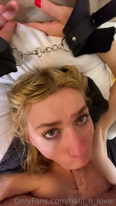 Watch Wildhalli OnlyFans Leaked – Sucks A Thick Cock While Cuffed