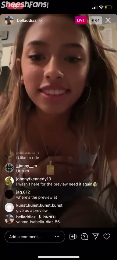 Watch Belladdiaz Flashed Tits And Got Mistakenly Slips Nips On Instagram Live
