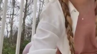 Bonnie Locket’s Risky Balcony Masturbation