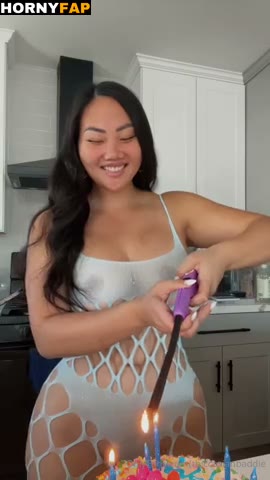 Watch Christie Anne See Through Birthday Striptease