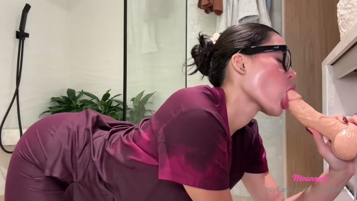 Watch Hanna Miller Showers In Fake Cum As Hot Nurse