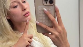 Lena Polanski Plays With A Dildo On The Airplane