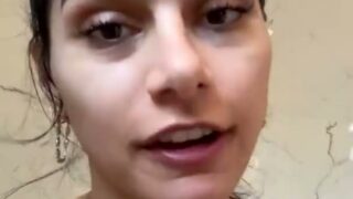 Mia Khalifa Performs A Steamy Strip Tease In The Shower