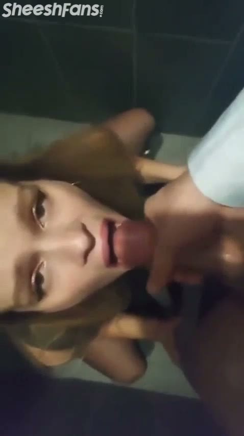 Watch Polish influ Ola z the Slings toilet blowjob