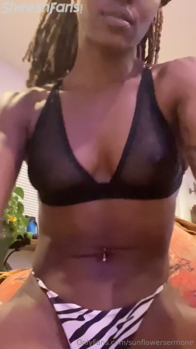 Watch Sunflowersermone AKA Amazingcree In Seethrough Top Twerks Black Booty On Cam Onlyfans