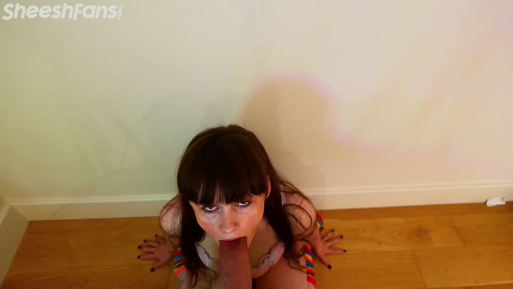 Watch Sydney Harwin Gives A Deepthroat Blowjob