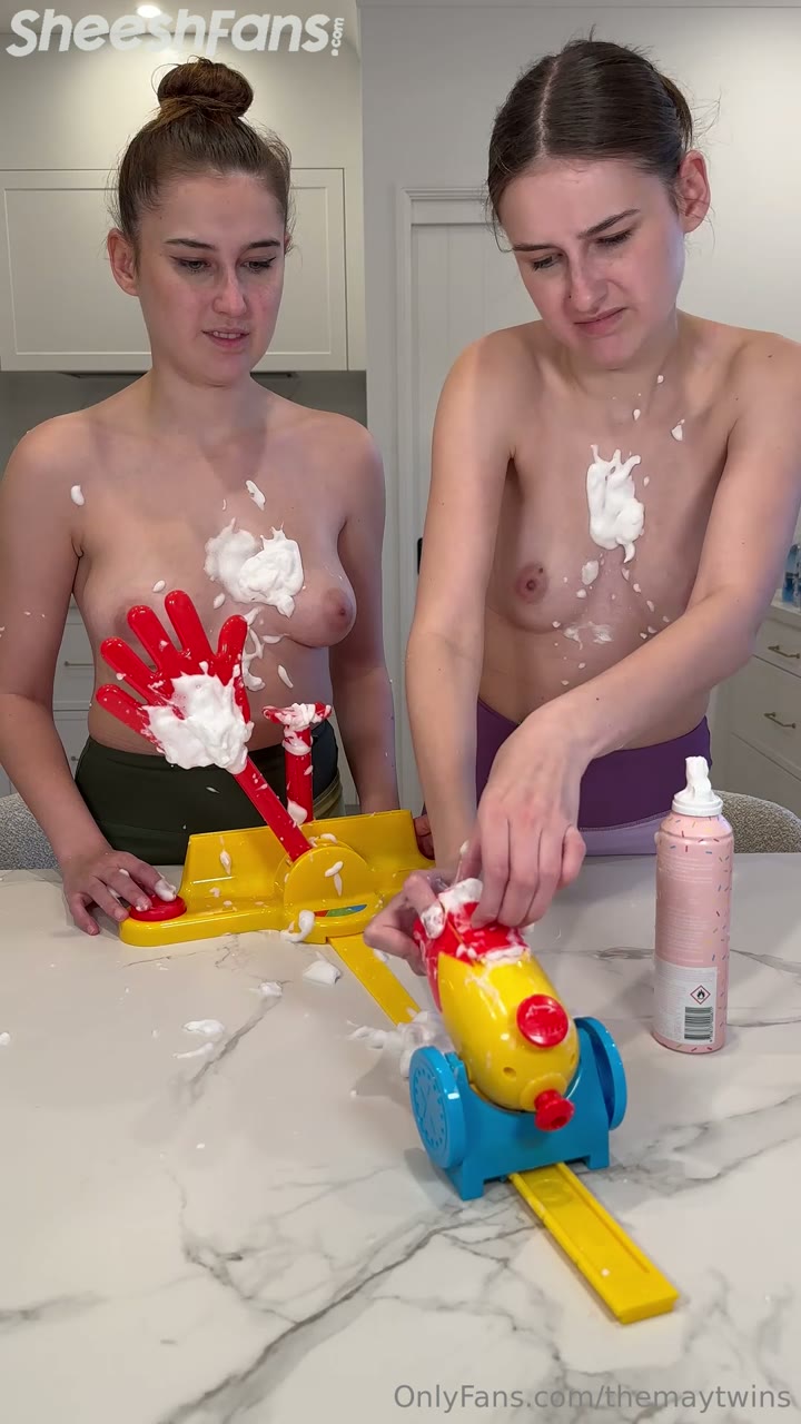 Watch Themaytwins Playing Naked Cannon Game Onlyfans