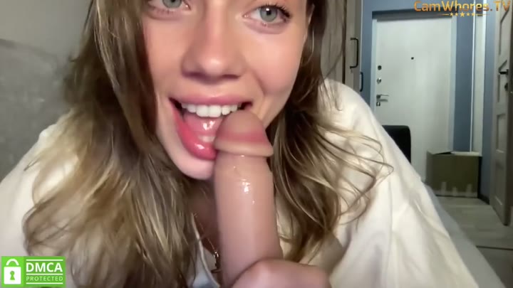 Watch Angel from sky sucking dildo