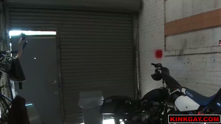 Watch BDSM GANGBANG! Muscled Mechanic, Bound, Fucked, and Doused with Cum!