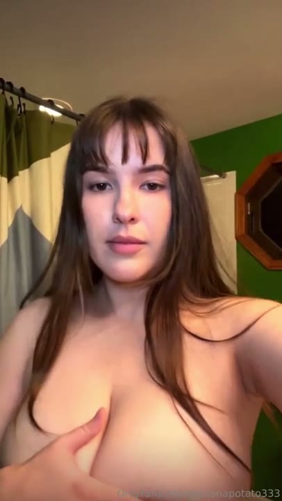 Watch Bananapotato333 Plays With Her Big Tits In Shower