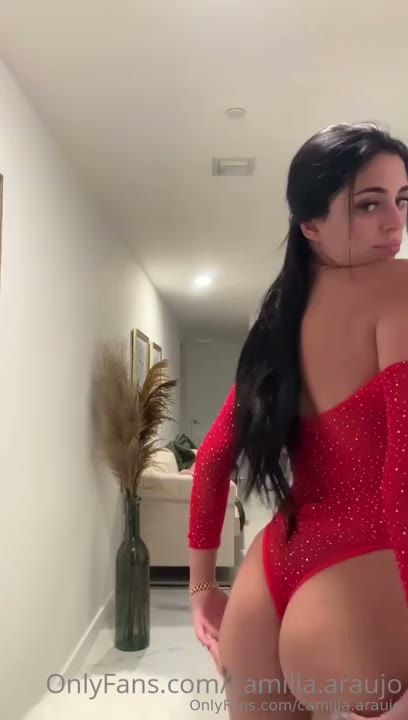 Watch Camilla Araujo Red Mesh Bodysuit Onlyfans PPV Video Leaked