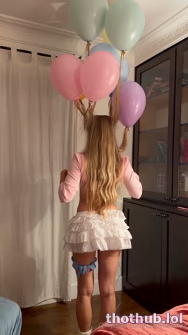 Watch Caroline Zalog balloons bg go crazy for me
