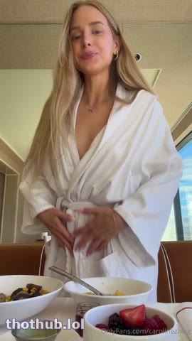 Watch Caroline Zalog bathrobe video
