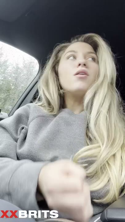 Watch Ellie May Teases You Pretending Shes Giving Handjob POV Solo Car StripTease