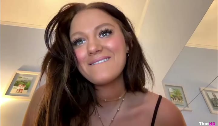 Watch Gianna Krinock talks her high body count and plays with her freckled nipples
