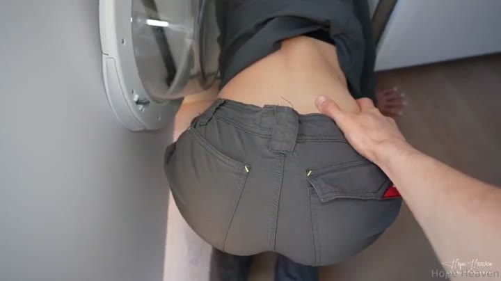 Watch Hope Heaven Stuck in Washing Machine Sex Tape Facial Video Leaked