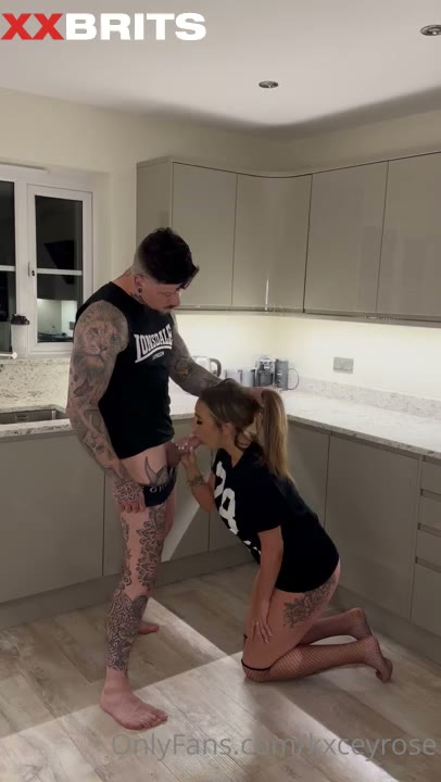 Watch Kacey Rose On Her Knees Giving Boyfriend Deep Throat