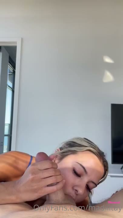 Watch Madiiitay Gives A Hot Blowjob And Gets Cumshot
