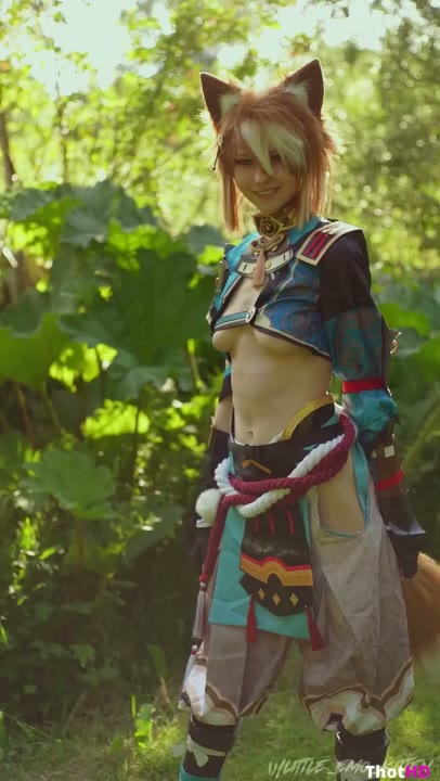 Watch Outdoor Little emo kitten With Tail OnlyFans