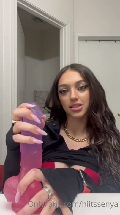 Watch Senya Marin – Strokes & Sucks A Dildo In The Bathroom