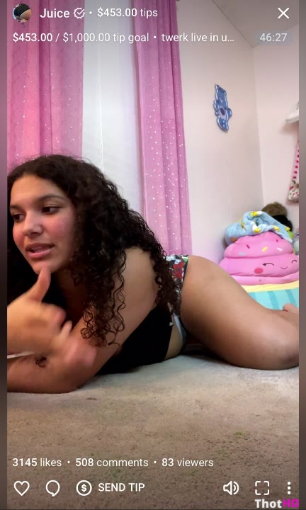 Watch Shortyyjordyy Twerking on the Floor Clip