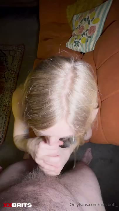 Watch Yorkshire PAWG On Her Knees Giving Blowjob Then Fucked Doggystyle On Sofa